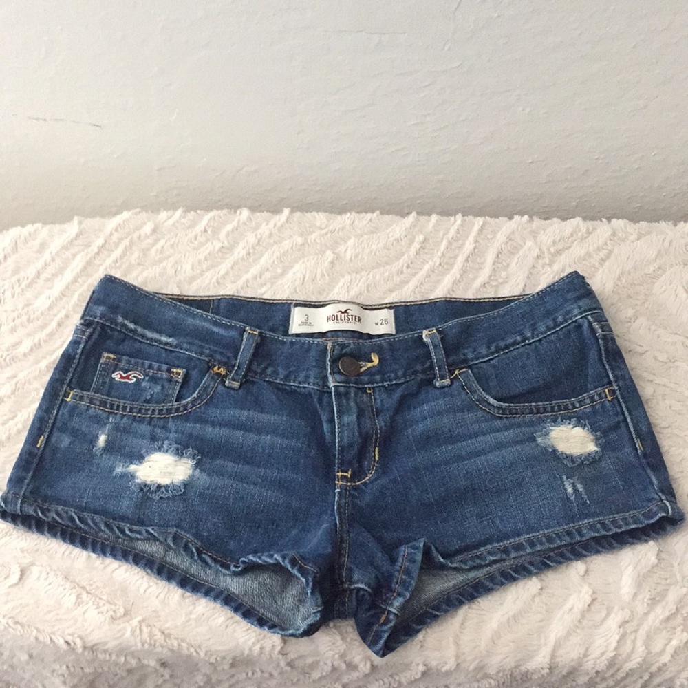 Distressed Hollister shorts